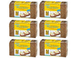 Mestemacher Natural Fitness Bread, 17.6 Oz - High Fiber Whole Grain German Bread, Non-GMO, Healthy Fitness, Ready to Eat, Long Shelf Life (Pack of 6)