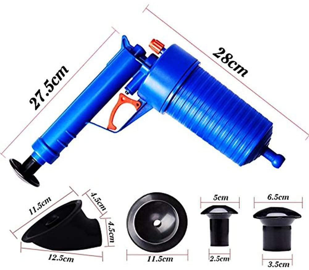 Hrpa Toilet Plunger,Air Power Drain Blaster,Pressure Pump Cleaner,High Pressure Plunger Opener Cleaner Pump for Bath