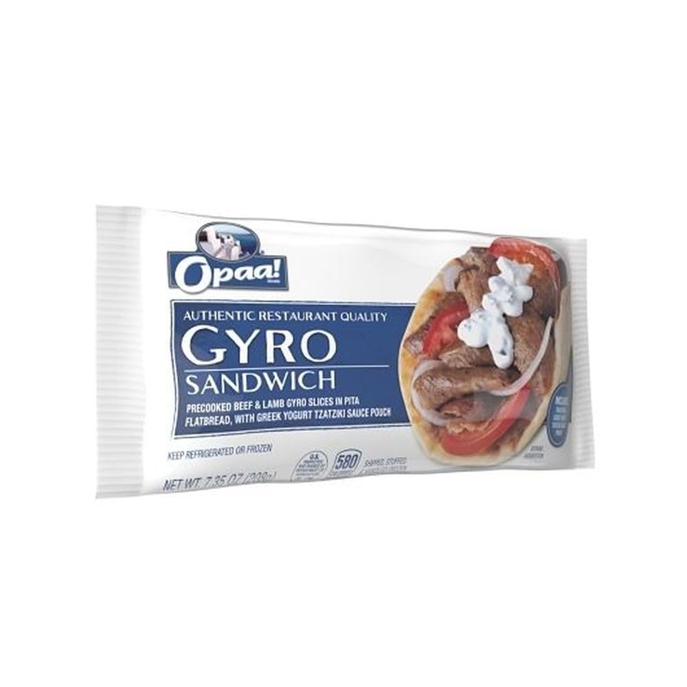 Grecian Delight Premade Gyro Sandwich -- 12 per case.