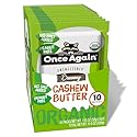 Once Again Organic Cashew Butter Packets - Individual Nut Butter Packets - No Sugar or Salt Added Snack Pouches - Single Serve Squeeze Packs - Vegan