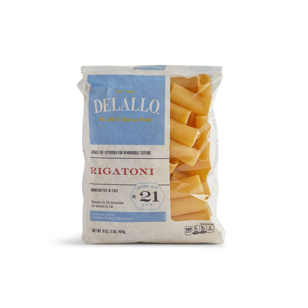 DeLallo Rigatoni, Bag, 1-pounds (Pack of8)