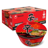 Nongshim Shin Ramyun Bowl Noodles, Spicy Korean Signature Instant Ramyun, Rich Beef Flavored Broth, Quick and Easy, Microwaveable Bowl, 3.03 oz (Pack
