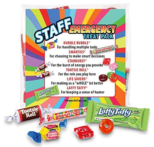 Staff Emergency Treat Pack (Set of 25) Employee Appreciation Goody Bags Gifts