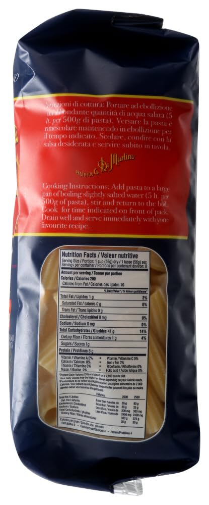 Pastificio G. Di Martino Elicoidali Pasta, Vegan Friendly, Kosher, Non-GMO, 1 Lb, 16 Ounce (Pack of 6)