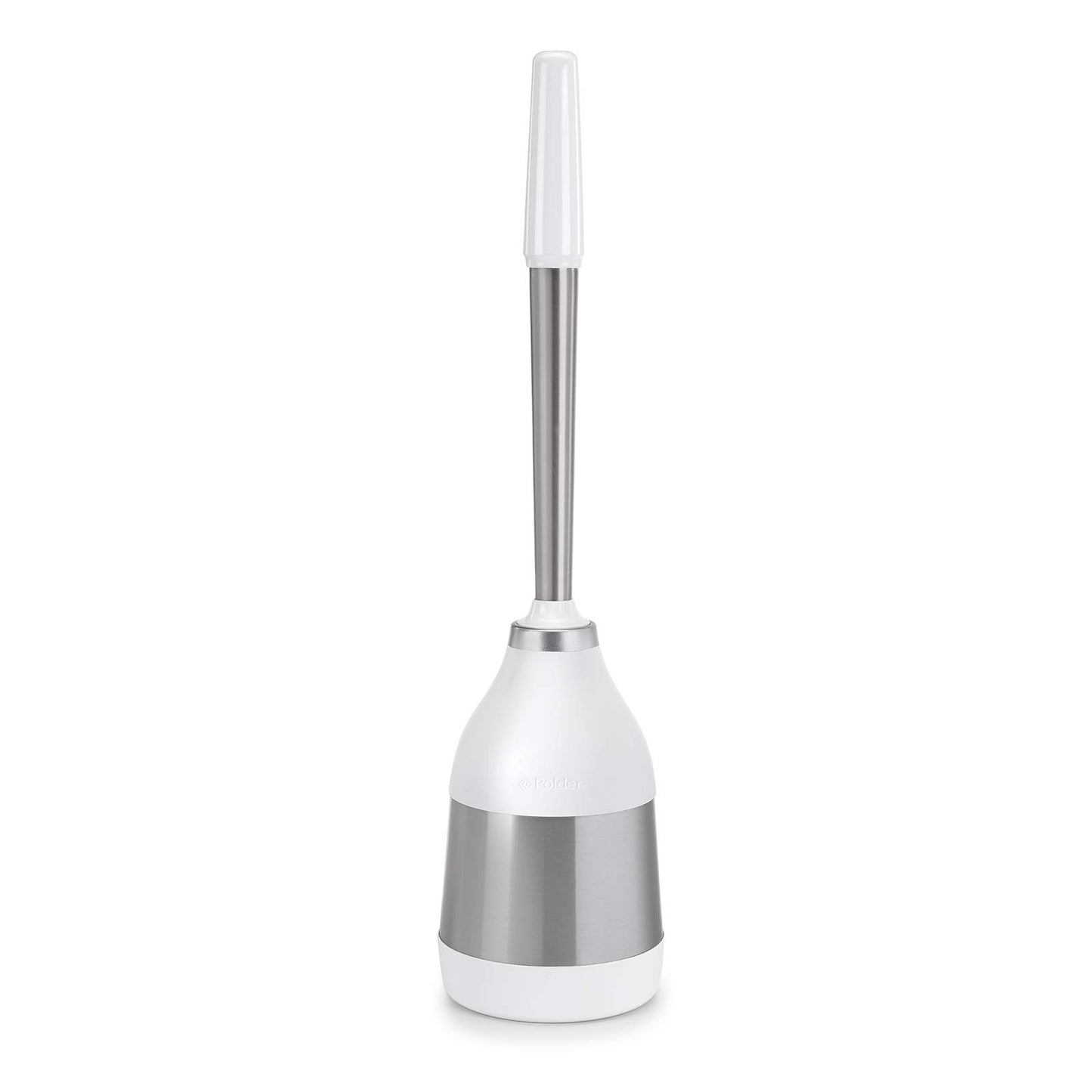 Polder Belle Design Toilet Brush Caddy with Optimized Brush Head for Hard-to-Reach Places