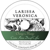 Orange Mango Costa Rica Decaf Coffee (Single Serve K-Cup Pods) (Gourmet, Naturally Flavored, Whole Coffee Beans) (12 pods, ZIN: 573824) - 2 Pack