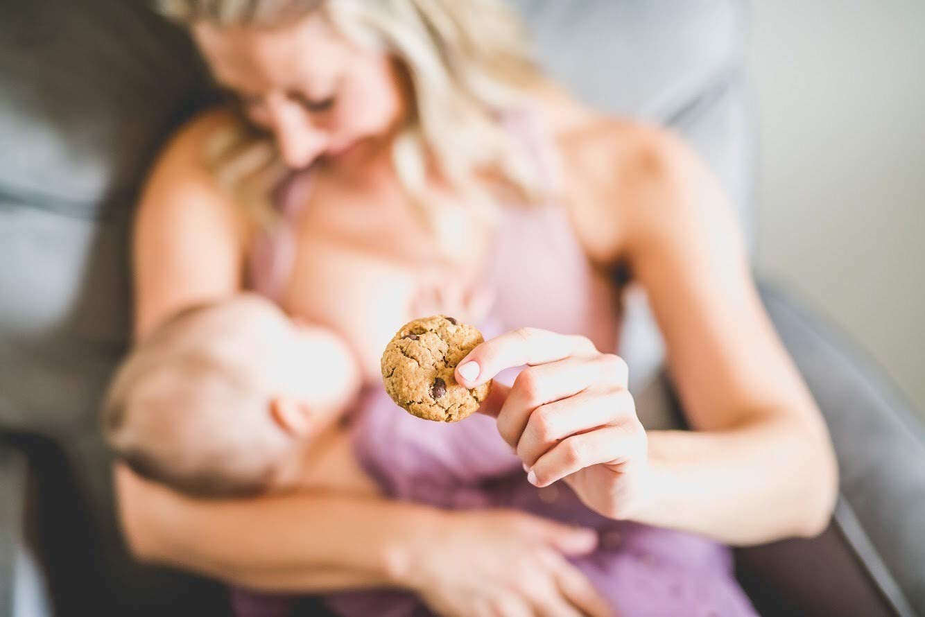 MilkBliss Peanut Butter Chip Soft Baked Lactation Cookies for Breastfeeding, All Natural and GMO Free Lactation Boosting Ingredients! Oats, Flaxseed, Brewers Yeast. 12 Count