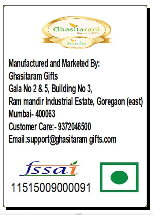 Ghasitaram Gifts Jaiccha Ghasitaram Hamper Box with Sweets with besan barfi |Gift