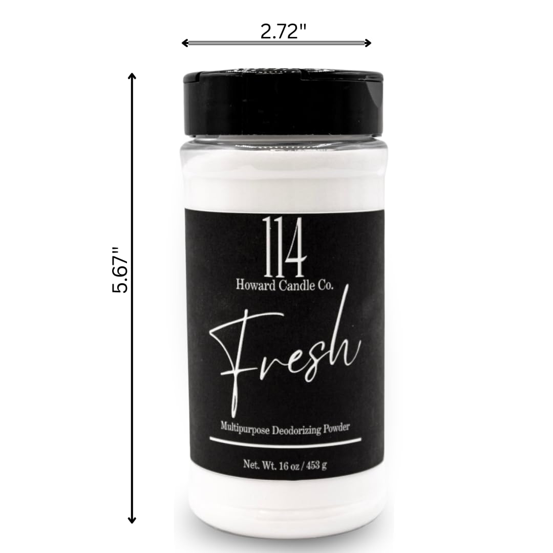 Carpet Deodorizer & Freshener Powder - Upholstery, Couch & Rug Odor Eliminator for Strong Odor & Pet Urine | Baking Soda Formula | Fresh Linen Scent |