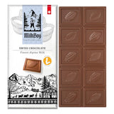 Milkboy Swiss Chocolates Chocolate Bars - Premium Swiss Alpine Milk Chocolate - Smooth European Milk Chocolates Gift - Sustainably Farmed Cocoa