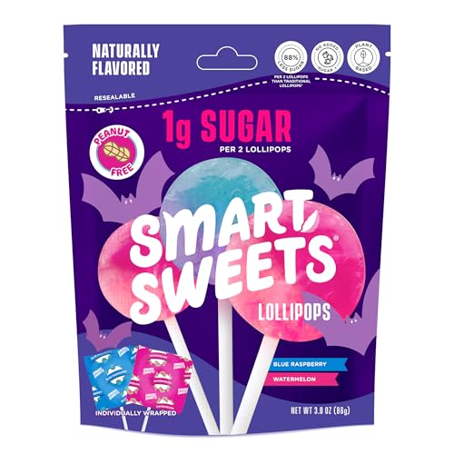 Smart Sweets Halloween Lollipops, 3 Ounce