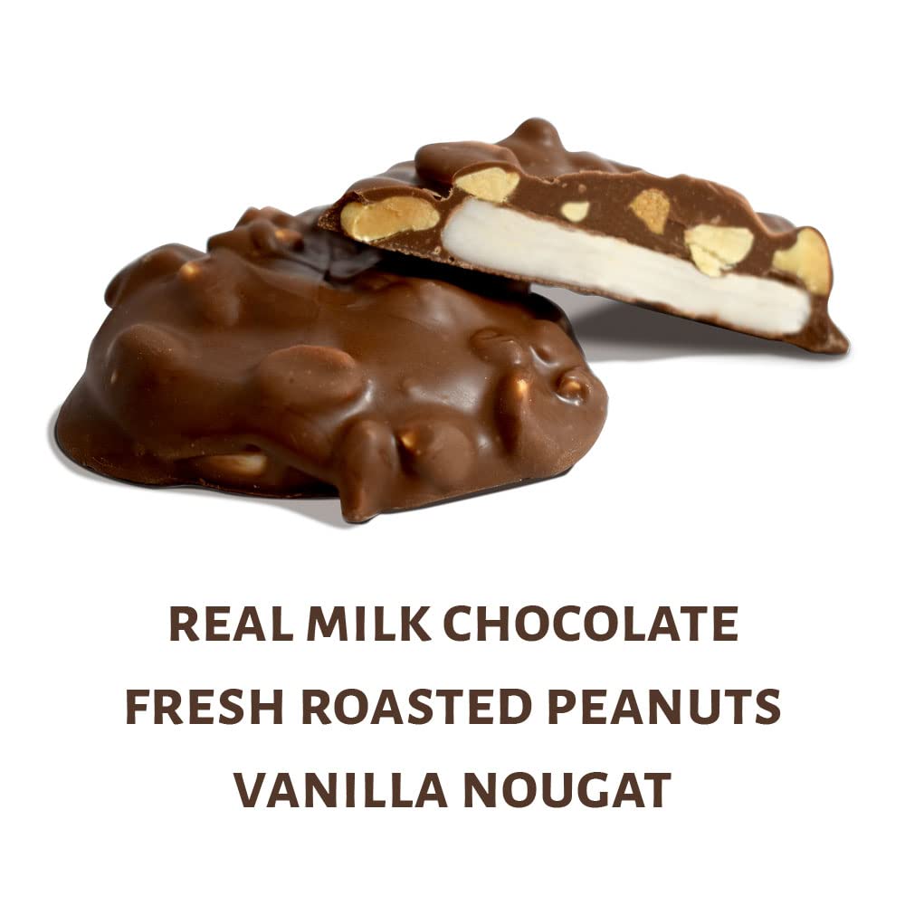 Pearson's Vanilla BUN Cluster Bar | Roasted Peanuts, Real Milk Chocolate, and Vanilla Nougat | Pack of 24 | Individually Wrapped
