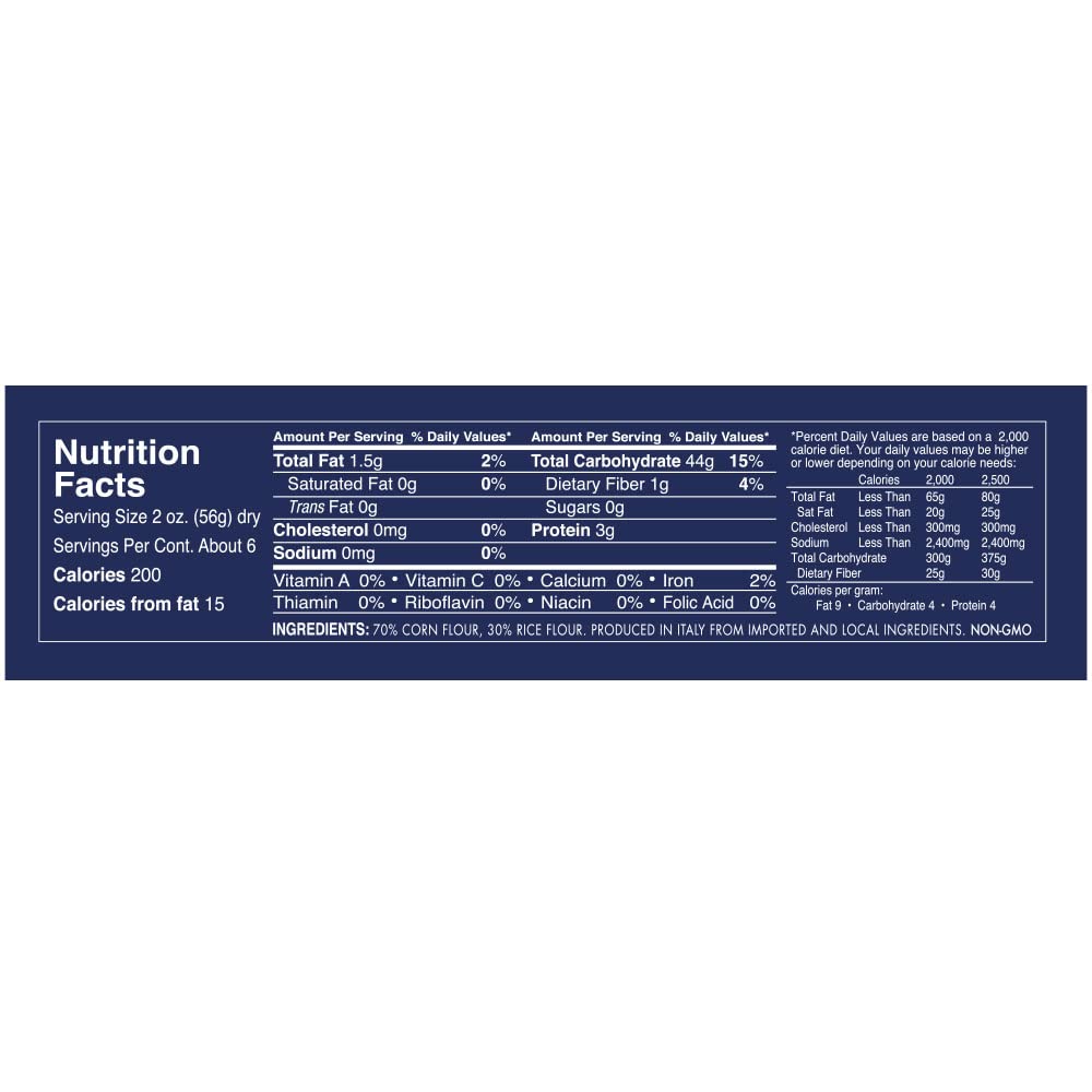Cupful Delallo Pasta Gluten Free Corn and Rice Spaghetti, 12 oz(it)