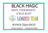 RxNutrition 2go Loaded Energy Tea (10 pack bulk, Black Magic)