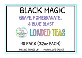 RxNutrition 2go Loaded Energy Tea (10 pack bulk, Black Magic)