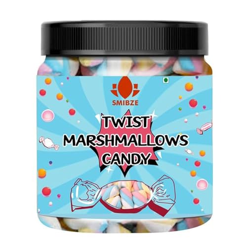 SMIBZE Natural Twist Marshmallows Candy 150 GM (Pack of 1) SMIBZE