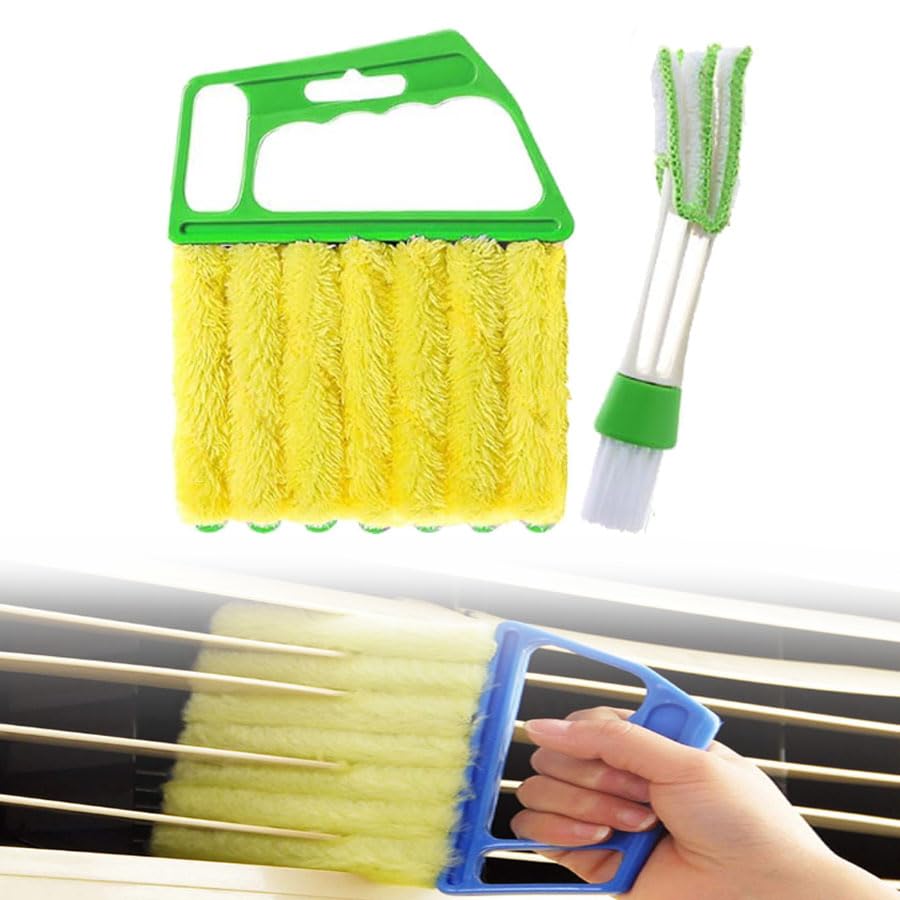 Blind Cleaner Tool, Detachable Window Blind Cleaner Duster Tool, 7 Fingers Dusting Cleaner Mini Blind Duster Brush for Blinds Air Conditioner Vents