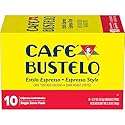Café Bustelo Espresso Style Dark Roast, Single Serve Coffee Pods, 10 Count (Pack of 1)
