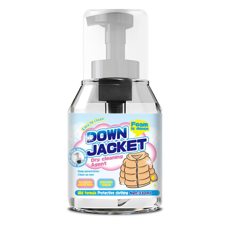 Stain Remover, Performance Stain & Stink Remover, Down Jacket Cleaning Foam, Wash-Free Agent for Down Jacket, Eco-Friendly Stain Remover, Clothes