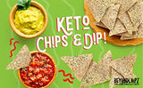 BeyondChipz Low Carb Tortilla Chips, Bang Bang Ranch, Keto Friendly, Gluten Free, 5.3oz Bag, Pack of 4