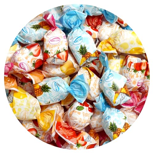 Fruit Filled Candy, 2 Pound Candy (Approx. 120 pcs.), Fruit Filled Hard Candy, The Hampton Popcorn & Candy Company