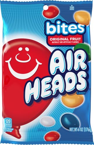 AirHeads Bites Peg Fruit Bag, Party, 6 Ounce