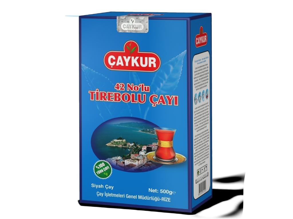 ÇAYKUR Tirebolu No42 Turkish Black Tea, Loose Leaf, Strong Aromatic Flavor, Premium Traditional NaturalTea 500gr / 17.6