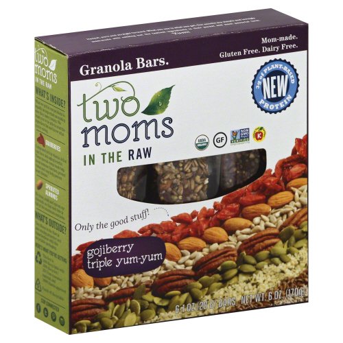 Two Moms in the Raw Soul Sprout Gluten Free Granola Bars, Gojiberry Triple Yum-Yum Pack of 3