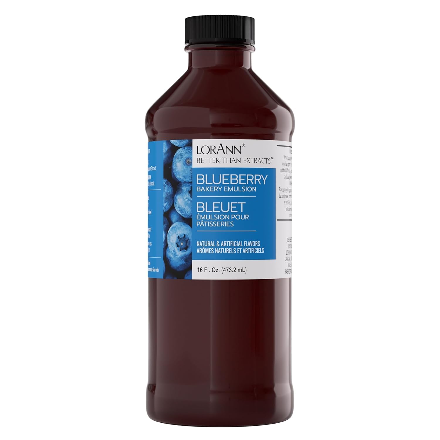 LorAnn Oils Blueberry Bakery Emulsion: True Essence, Ideal for Boosting Fruit Tones in Cakes, Cookies & Desserts, Gluten-Free, Keto-Friendly, Extract