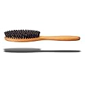 Valentino Garemi Clothes Brush - Boar Bristle Garment Brush for Suits, Jackets & Wool - Removes Lint, Dust & Pet Hair - Wooden Handle - Made in
