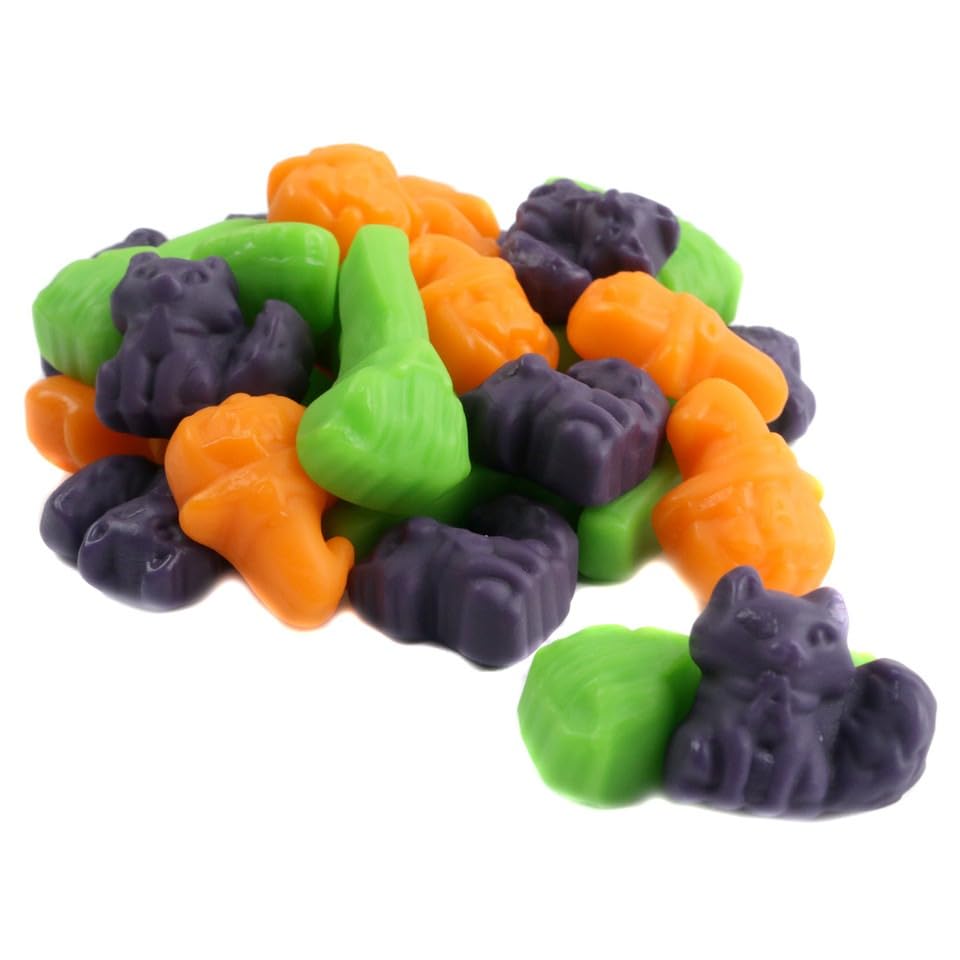 Spooktacular Gummi Mix Assorted Halloween Shaped Gummies Fruity & Chewy Candy Treats - (8oz) (1 Pack)