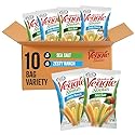 Sensible Portions Veggie Straws Multi-Pack, Sea Salt and Zesty Ranch Flavor, Gluten-Free Chips, Individual Snacks, 0.75 Ounce Bag, 10-Pack