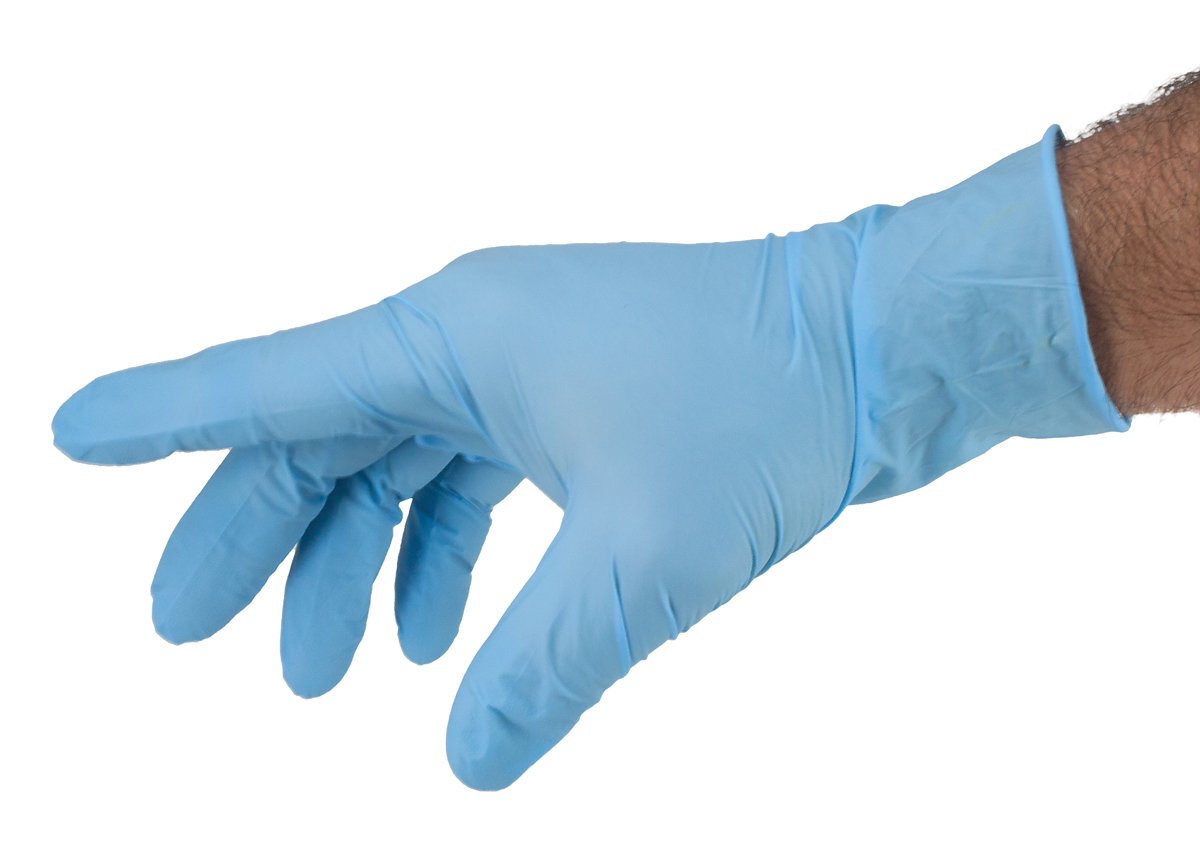 Safeguard Nitrile Disposable Gloves, Powder Free and Latex Free, Food Prep, Cooking, Cleaning Use, 100 Count, Size X-Large, Blue