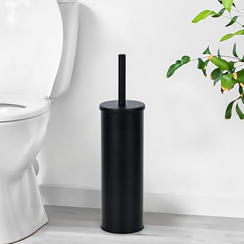 Deep & Sturdy Toilet Bowl Brush with Holder - Durable Scrubbing - Toilet Cleaners - Household Essentials - Silicone Brush - Bathroom Cleaner