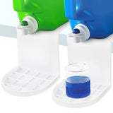 CeFurisy Laundry Detergent Holder, 2 Pack Tray Dispenser Detergent Cup Holder Drip Catcher Fit for Fabric Softener Liquid to Keep for Laundry Room