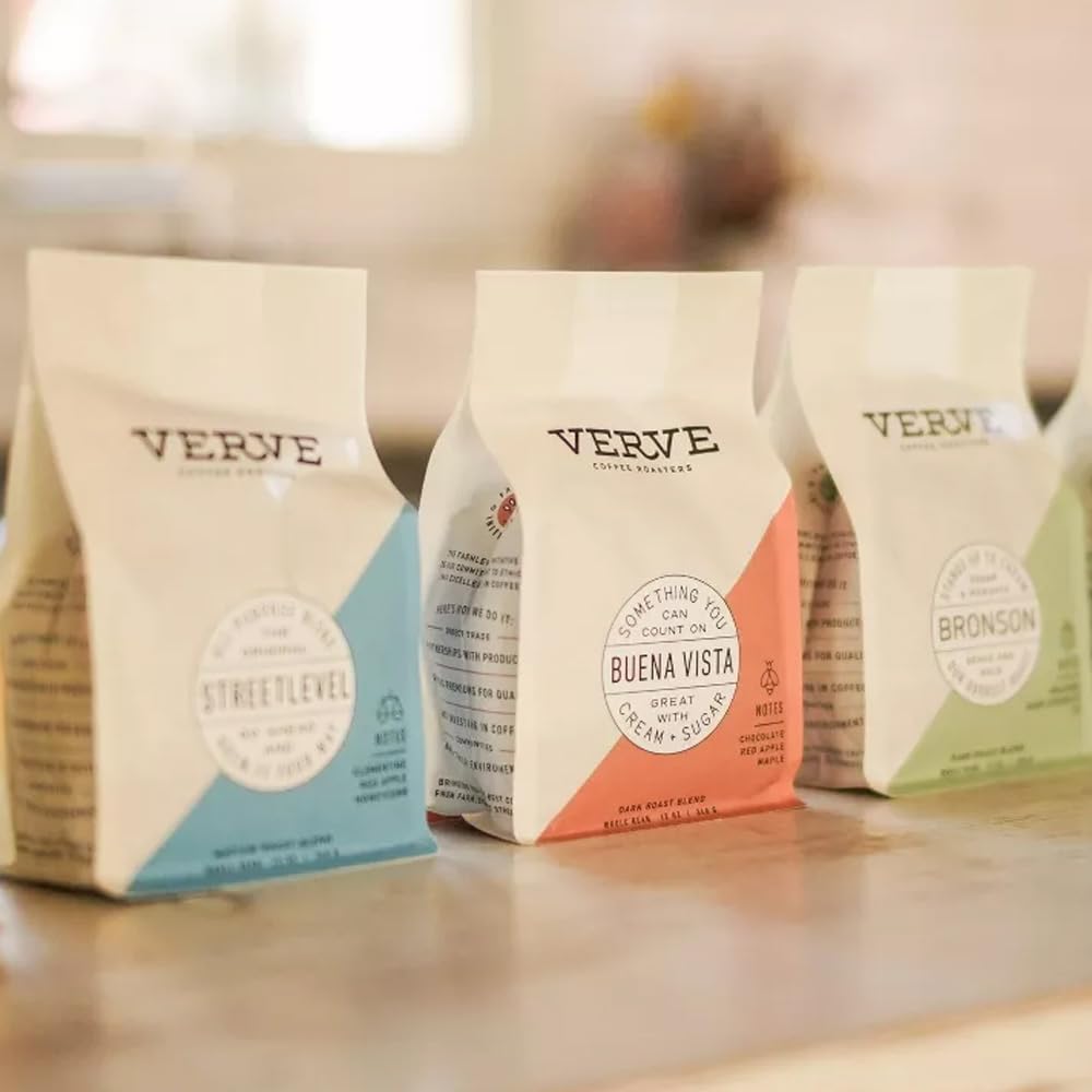 Verve Coffee Roasters | Bronson French Roast Whole Bean Coffee | Dark Chocolate & Molasses | High-Elevation Latin American Blend | Washed Process