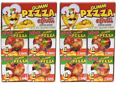 E.Frutti Gummi Pizza by E-Fruitti 48 Count (Net Wt. 26oz) Two Pack, 0.55 Ounce (Pack of 48)Two Pack