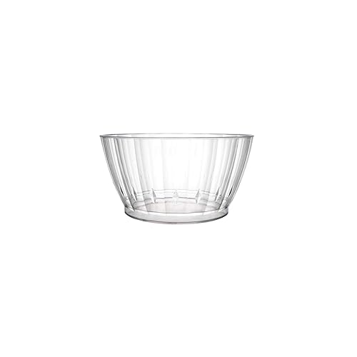 Party Essentials Deluxe/Elegance Quality Plastic 6-Ounce Fruit/Nut/Dessert Bowls, 80-Count, Clear