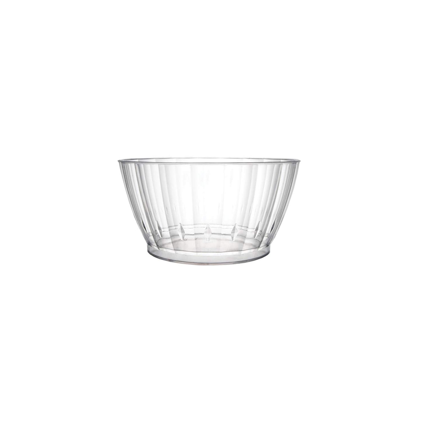 Party Essentials Deluxe/Elegance Quality Plastic 6-Ounce Fruit/Nut/Dessert Bowls, 80-Count, Clear