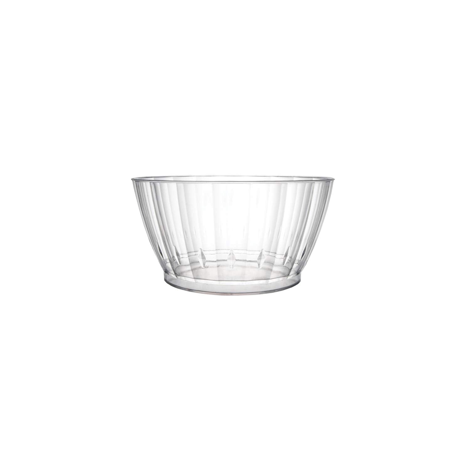 Party Essentials Deluxe/Elegance Quality Plastic 6-Ounce Fruit/Nut/Dessert Bowls, 80-Count, Clear