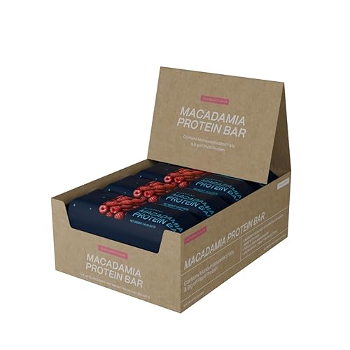 Blueprint Bryan Johnson Macadamia Nut Protein Bar - 9G Plant Protein - Healthy Fats - Supports Muscle Growth - Low Carb & Sugar - Natural Ingredients