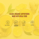 NUF Keto Immuni-Tea- Ginger Turmeric Lemon Instant Tea Mix | Non-GMO, Caffeine-Free, 100% Natural Antioxidant Blend | Vegan & Gluten-Free | 17
