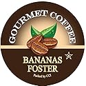 Bananas Foster Flavored Coffee Pods - 35 Count Gourmet Single Serve Cups Compatible with Keurig Brewers - Sweet Banana, Brown Sugar & Caramelized
