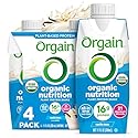 Orgain Organic Nutritional Vegan Protein Shake, Vanilla Bean - 16g Plant Based Protein, Meal Replacement, 21 Vitamins & Minerals, Fruits & Vegetables