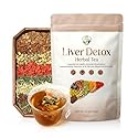 Liver Detox Herbal Tea, Liver Cleanse Detox Tea Blend with Milk Thistle, Dandelion Root, Chrysanthemum Natural Loose Leaf Tea for Liver Health