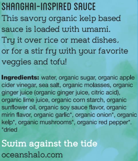 Ocean's Halo, Organic Soy Free Stir Fry Sauce, 12 Fl Oz