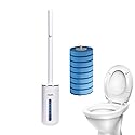 ZAGARO Toilet Brush and Holder | No Contact Toilet Bowl Cleaner Brush - Pleasant Fragrance Toilet Cleaning Brush Scented Toilet Brush for Hotel