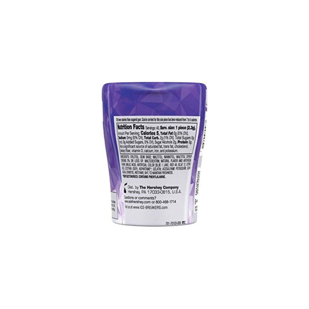 ICE BREAKERS ICE CUBES Sugar Free Gum (Pack of 4)