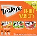 Trident Sugar Free Gum Fruit Variety Total 280 Sticks (20 Packs -14 Sticks)