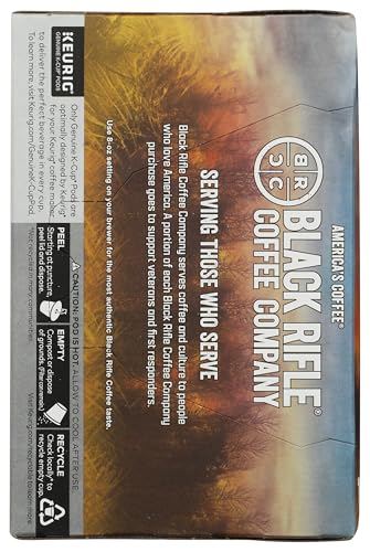 Black Rifle Coffee Company Loyal Spirit Single Serve Coffee Pods, Light Roast, 12 Count K-cup pods, 4.6-ounce box